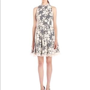 Women's Ceecee Floral Organza Halter Dress